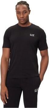 Emporio Armani EA7 Katoenen T-shirt korte mouwen lente zomer Black Heren