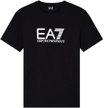 Emporio Armani EA7 T-shirt Korte Mouw Slim T-shirt met logo-opdruk
