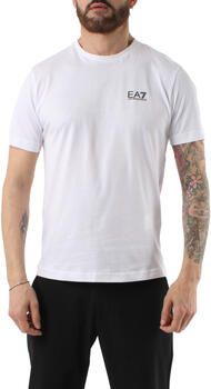 Emporio Armani EA7 Witte Katoenen T-Shirt Heren Polo Collectie White Heren - Foto 5