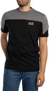 Emporio Armani EA7 T-shirt Korte Mouw Normale T-shirt met logo op de borst