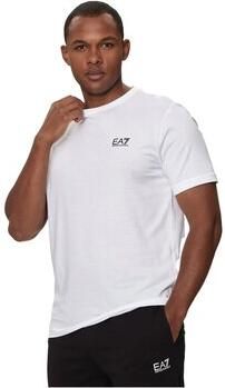 Emporio Armani EA7 Witte Katoenen T-Shirt Heren Polo Collectie White Heren - Foto 6