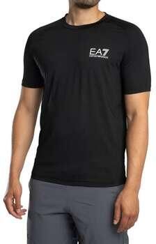 Emporio Armani EA7 Comfortabel en zacht katoenen T-shirt met EA7-logo Black Heren - Foto 9