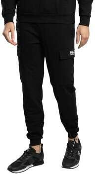 Emporio Armani EA7 Zwarte katoenen broek met meerdere zakken Black Heren - Foto 10