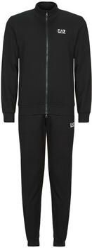 Emporio Armani EA7 Katoenen trainingsset met logo en zakken Black Heren - Foto 7