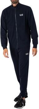 Emporio Armani EA7 Blauwe Katoenen Trainingspak met Fullzip Sluiting Blue Heren - Foto 7