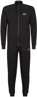 Emporio Armani EA7 Zwart Trainingspak Set met Opstaande Kraag Black Heren - Foto 3