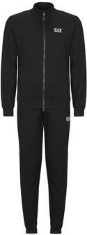 Emporio Armani EA7 Katoenen trainingsset met logo en zakken Black Heren - Foto 2