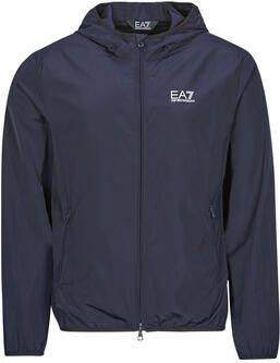 Emporio Armani EA7 Lente Zomer Heren Polyester Jassen Collectie Blue Heren