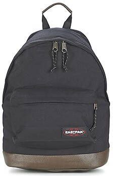 Eastpak Stijlvolle Rugzak met Leren Bodem Black Unisex