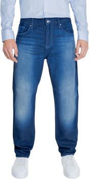 Armani Exchange Blauwe Rits Knoop Broek Herfst Winter Mannen Blue Heren