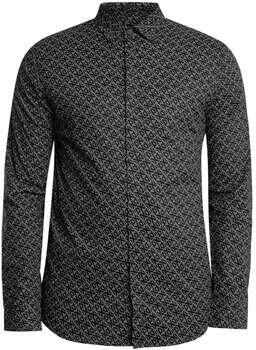 EAX Overhemd Lange Mouw Merk Slim Shirt