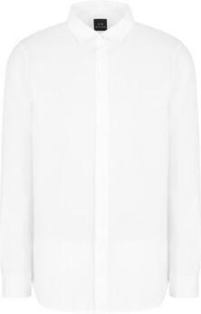 Armani Exchange Linen Overhemd met Lange Mouwen White Heren - Foto 7