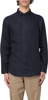 Armani Exchange Linnen Overhemd Lange Mouwen Lente Zomer Collectie Blue Heren - Foto 8