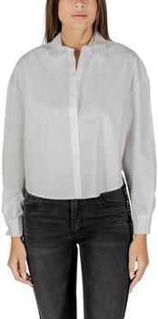 Armani Exchange Regular fit overhemdblouse met logostitching