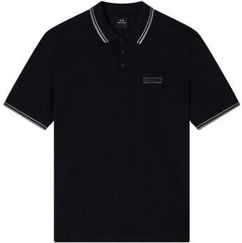 Armani Exchange Regular fit poloshirt met knoopsluiting