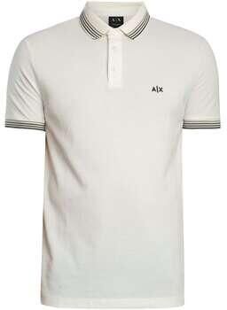 EAX Polo Shirt Korte Mouw Slim fit poloshirt met gestreepte kraag