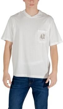 Armani Exchange Klassiek T-shirt met korte mouwen White Heren - Foto 4