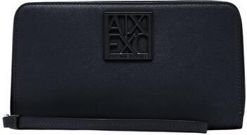 Armani Exchange Zwarte Portemonnee en Kaarthouder Rits Black Heren