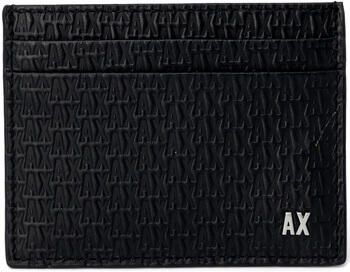 Armani Exchange Zwarte leren portemonnee met binnenzak Black Heren - Foto 2