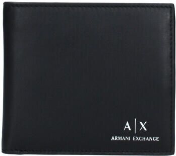 Armani Exchange Logo Plain Portemonnee met Kaartsleuven Black Heren - Foto 4