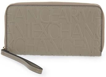 Armani Exchange Beige Rits Dames Portemonnee Beige Dames