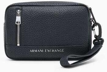 Armani Exchange Zwarte gestructureerde Pochette met logo rits Black Heren - Foto 11