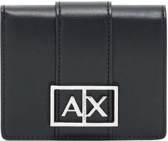 Armani Exchange Zwarte knoopportemonnee met binnenzakken Black Dames - Foto 7