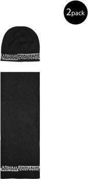 Armani Exchange Mannen Sjaals en Handschoenen Collectie Black Heren