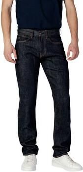Armani Exchange Blauwe Effen Rits Jeans Lente Zomer Mannen Blue Heren