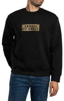 EAX Sweater Diagonale grafische sweatshirt