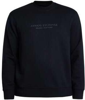Armani Exchange Sweatshirt met labelprint en ronde hals