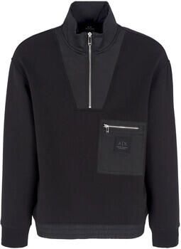 Armani Exchange Zwarte Half-Zip Sweatshirt Black Heren - Foto 6