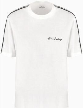 Armani Exchange Elastisch Gebreid T-shirt White Heren