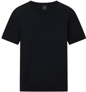 Armani Exchange Zwarte T-shirt met Opvallende Print Black Heren