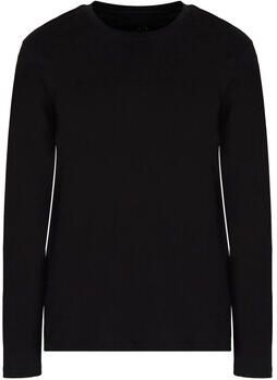 Emporio Armani Zwarte Pullover met Zwarte en Grijze Tinten Black Heren