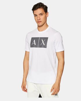 Armani Exchange Modern Print T-shirt met ronde hals White Heren - Foto 7