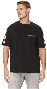 Armani Exchange Rekbare Fijngebreide T-shirt Black Heren