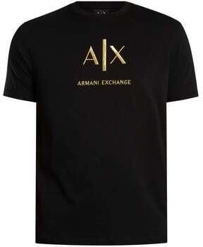 EAX T-shirt Korte Mouw Slank grafisch T-shirt