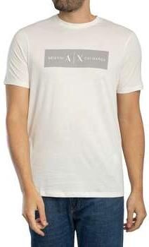 EAX T-shirt Korte Mouw T-shirt met streeplogo