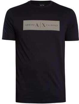 EAX T-shirt Korte Mouw T-shirt met streeplogo