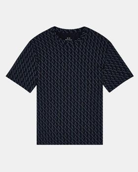 Armani Exchange Zwarte Katoenen Ronde Hals T-shirt Black Heren - Foto 2