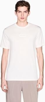 Armani Exchange T-shirt met labeldetail en ronde hals - Foto 3