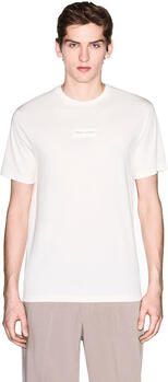 Armani Exchange T-shirt met labeldetail en ronde hals - Foto 3