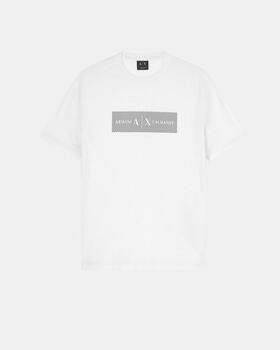 EAX T-shirt Korte Mouw T-shirt met streeplogo - Foto 2