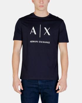 EAX T-shirt Korte Mouw Slim fit T-shirt met groot logo - Foto 2