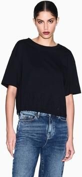 Armani Exchange Boxy fit T-shirt met siersteentjes - Foto 3
