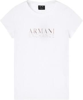 Armani Exchange T-shirt met labeldetail