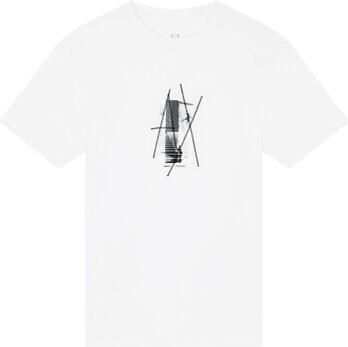 Armani Exchange T-shirt met label- en motiefprint