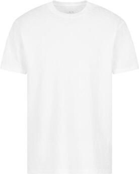 Armani Exchange Wit Katoenen T-Shirt Korte Mouw White Heren - Foto 6