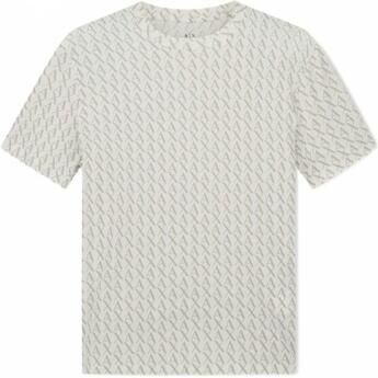 Armani Exchange Beige T-shirt met ronde hals en print Beige Heren - Foto 3